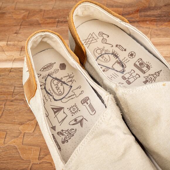 Chaco Ionia J106520 Canvas Loafer Flat Slip On Shoes - US Women’s 11 - Beige - Picture 7 of 10